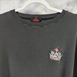 Vintage Black Diamond Thermal Shirt Mens Large Faded Black Canada
